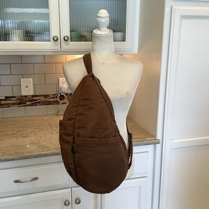 Ameribag Brown Nylon Sling Bag 17”